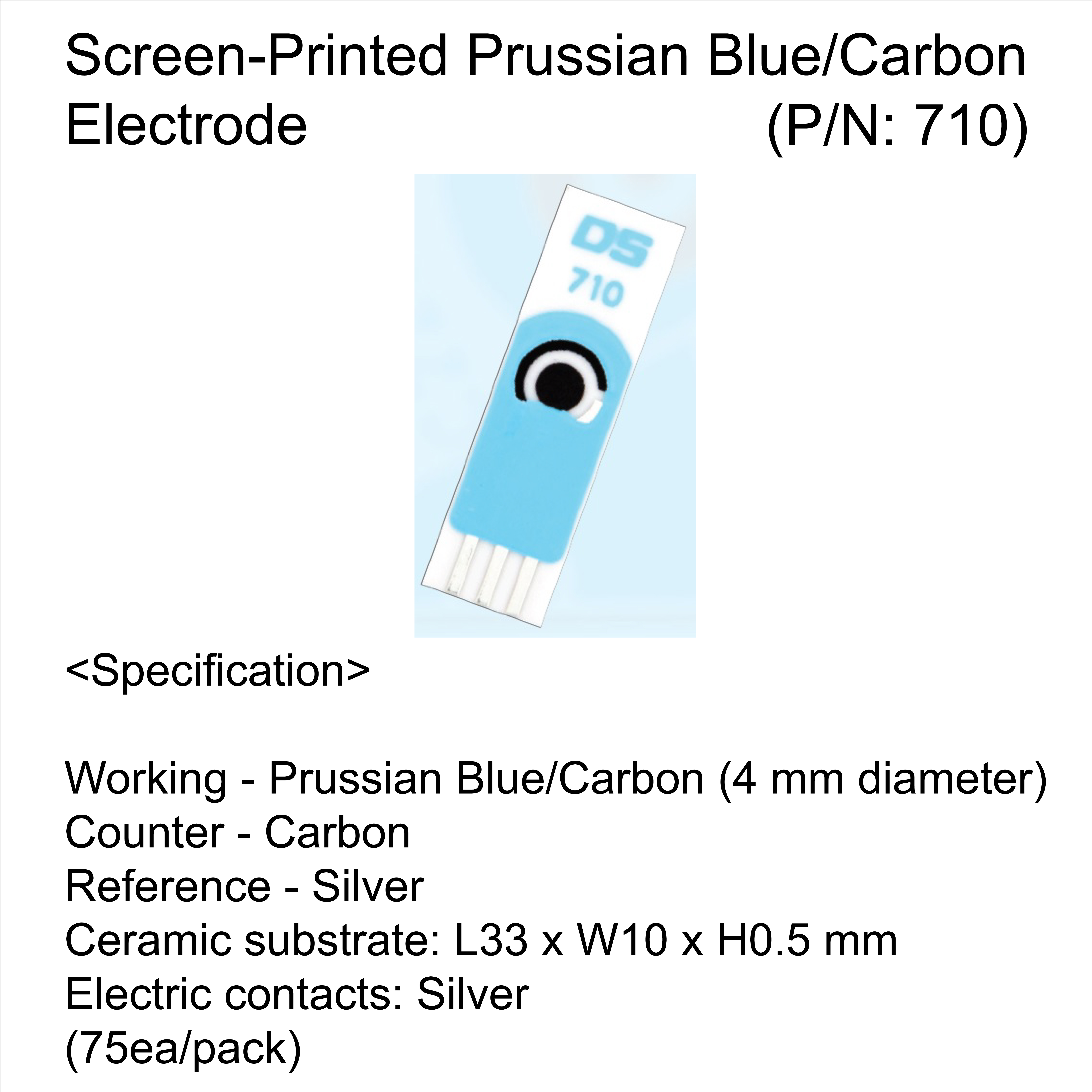Screen-Printed Prussian Blue/Carbon Electrode