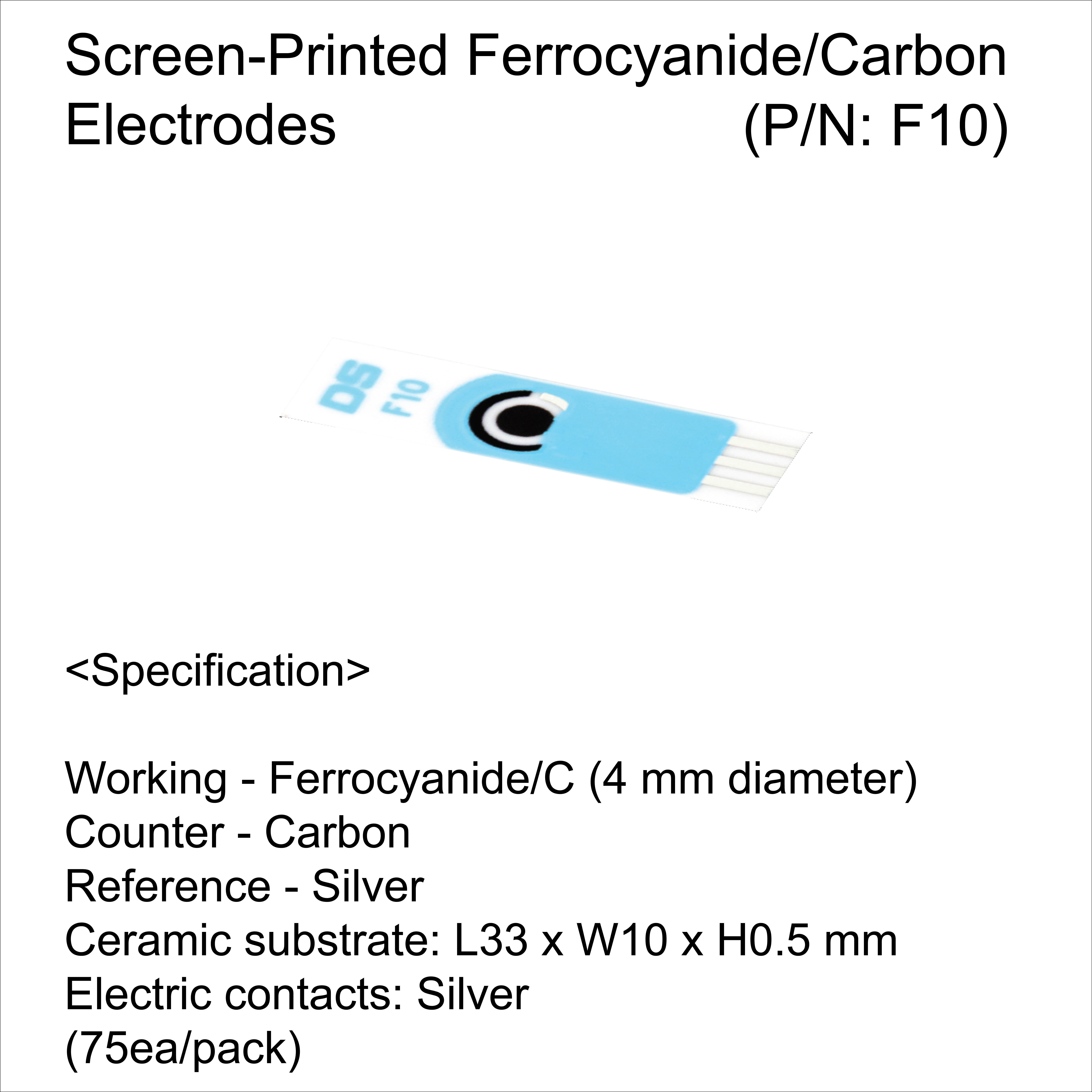 Screen-Printed Ferrocyanide/Carbon Electrodes