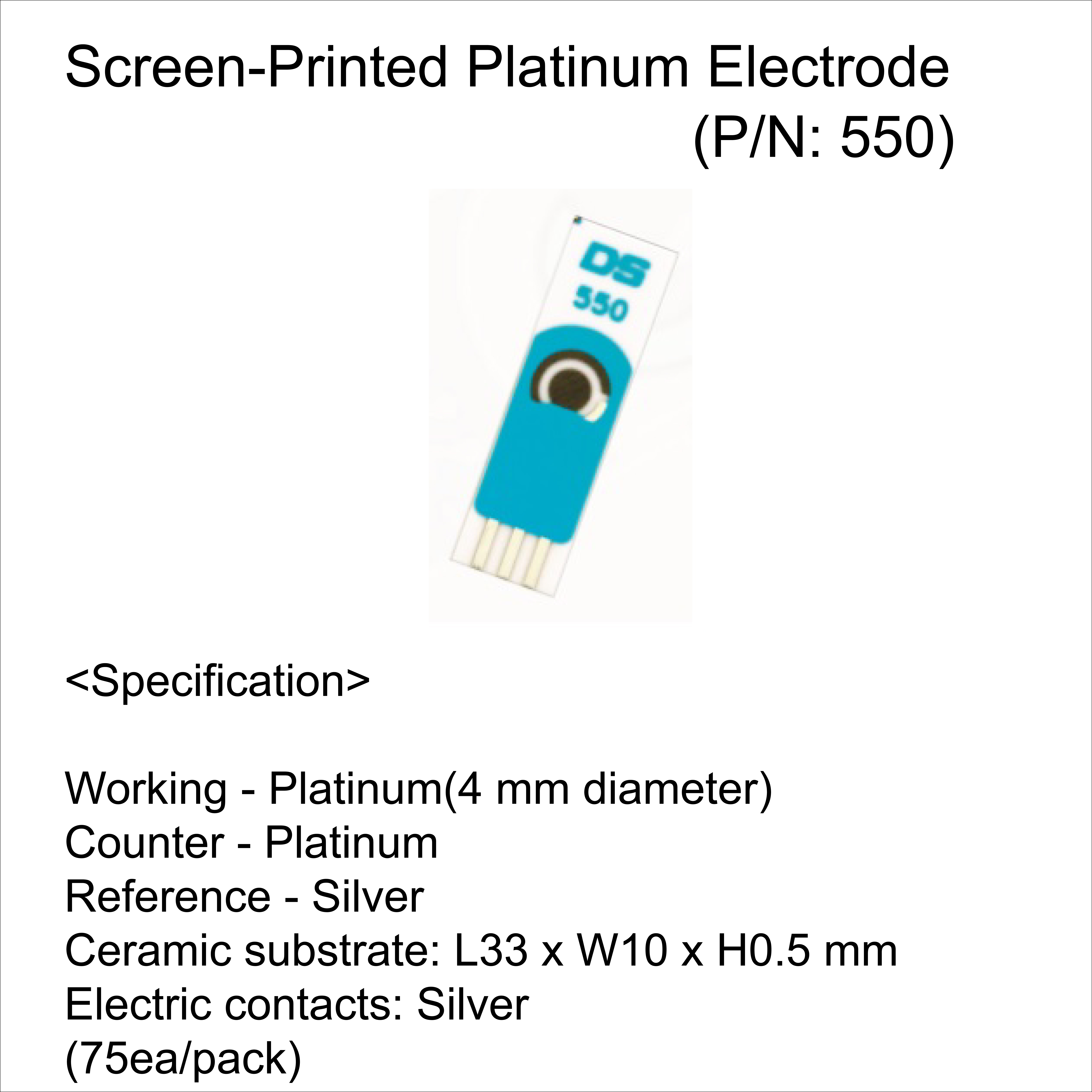 Screen-Printed Platinum Electrodes