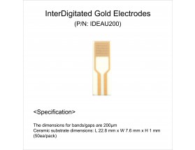 InterDigitated Gold Electrodes (50ea/pk)