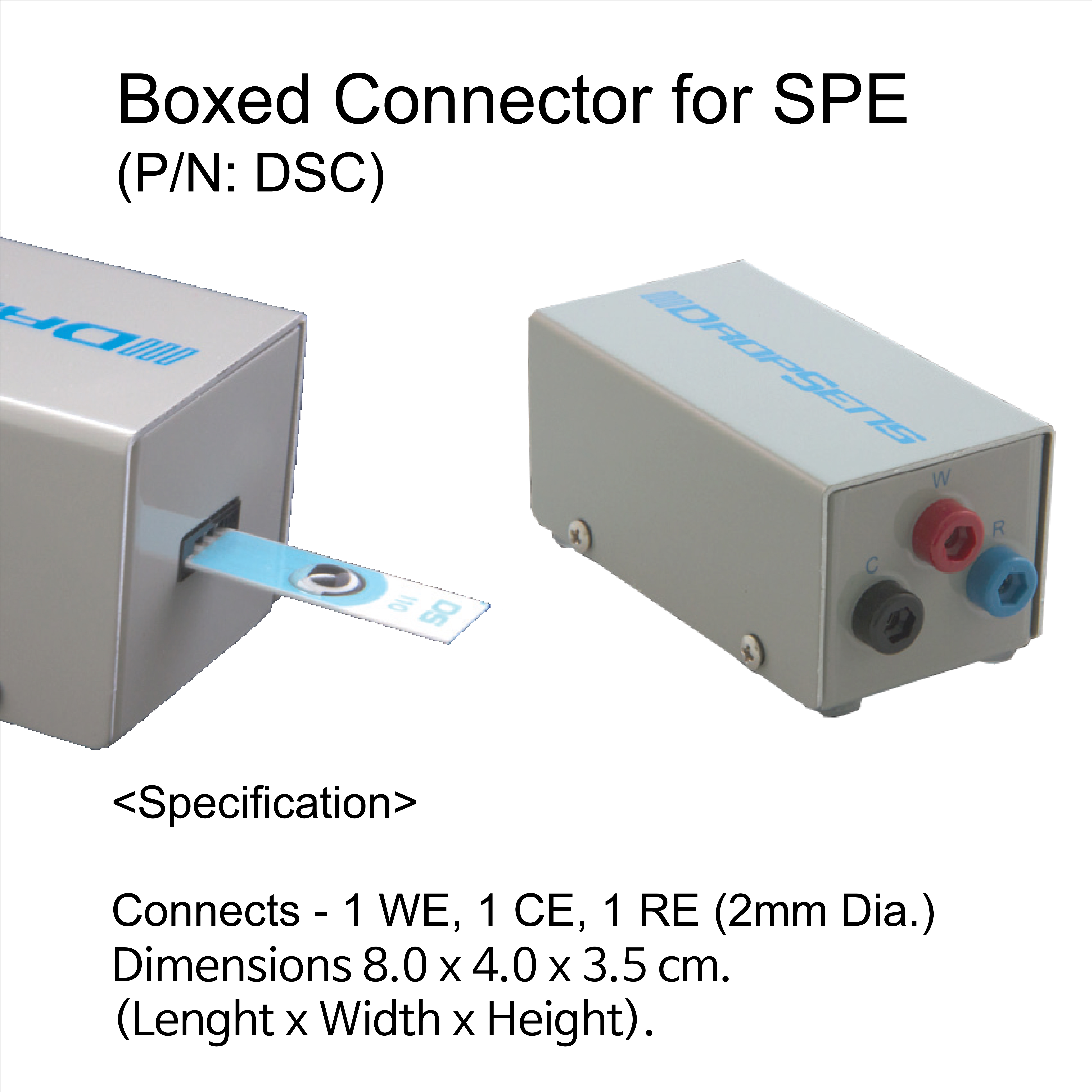 Boxed Connector for Screen-Printed Electrodes